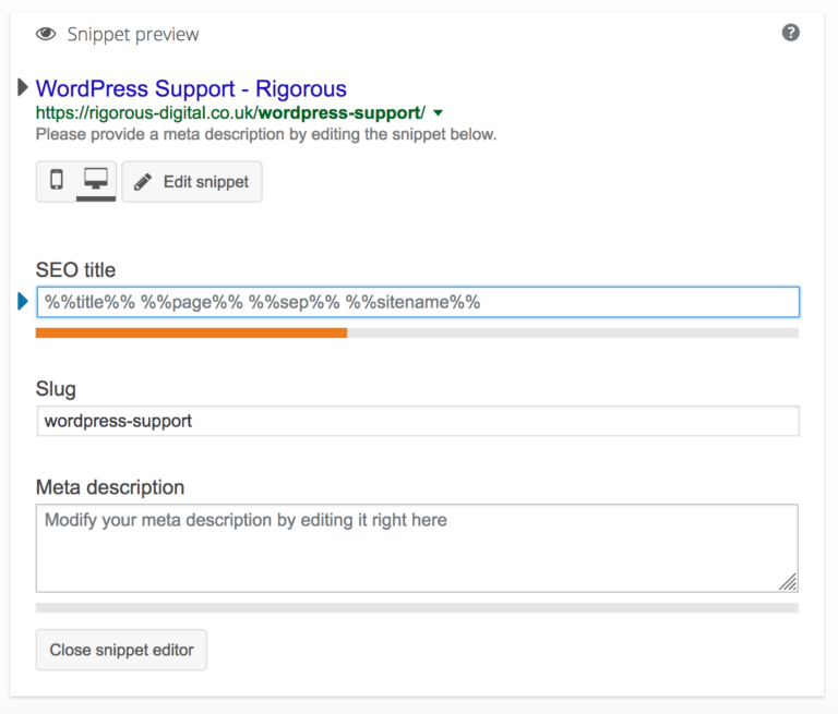 Using Wordpress SEO to optimise your website